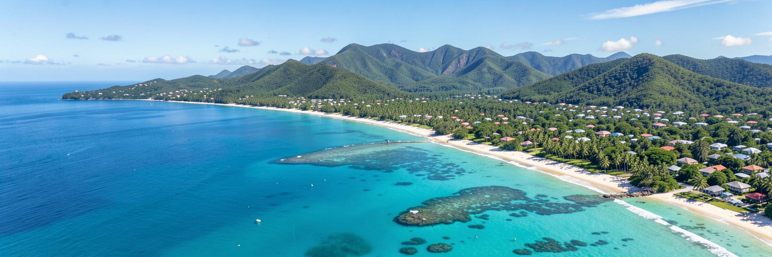 Coastline and ranges of the Cairns region covered by our roofing service area